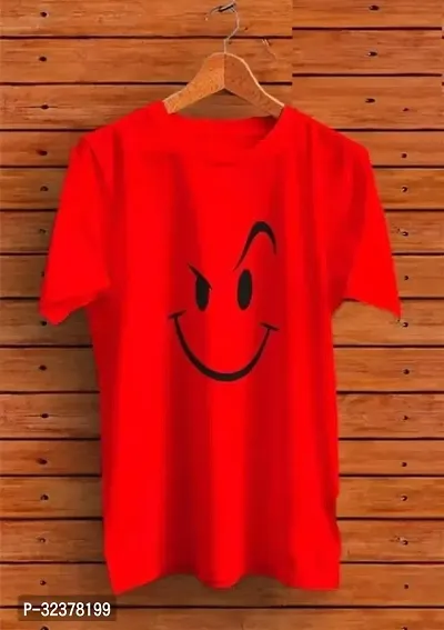 Stylish Red Polyester T-Shirt For Men-thumb0