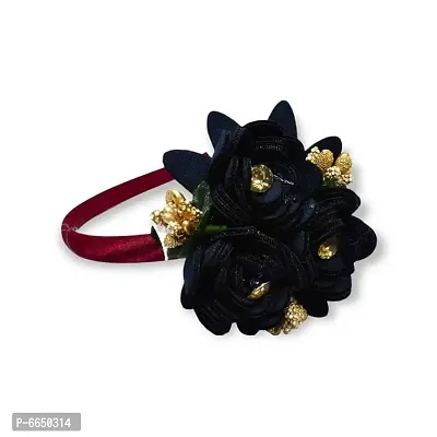 Stylish Hair Bands Hair Band With Flowers For Girls-thumb0