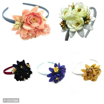 Buy Korean Hair Clips Bun Clip Flower Fancy For Women Rose Puff