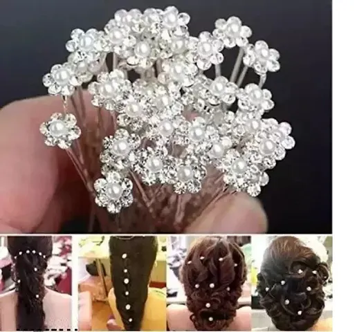 Designer Metal Hair Pins For Women Pack Of 12