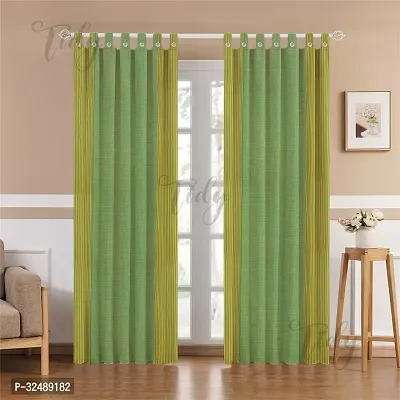 Cotton Door Loop Curtain - Pack of 2 Pieces-thumb0