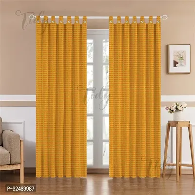 Cotton Door Loop Curtain - Pack of 2 Pieces-thumb0