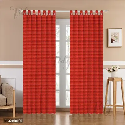 Cotton Door Loop Curtain - Pack of 2 Pieces-thumb0