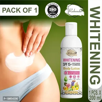 Whitening body lotionon  SPF15+ Skin Lighten and brightening cream (200 ml.) Pack Of 1