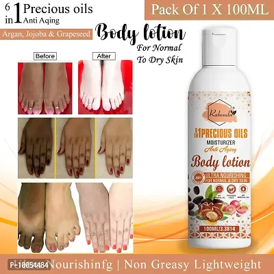(6 in 1 Precious Oils Body lotions) Anti Aging Body Care Product With Argan,Jojoba and Grapeseed Extract Cream 100ML pack of 1-thumb0