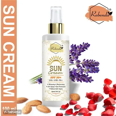 Sunscreen Cream SPF 30+, Whitening,Moisturising,Anti Aging,Reduce Dark Spote Protetion from UVA/UVB/PA++, Sun Protection and De Tan - SPF 30  (100 ml.) Pack Of 1-thumb2