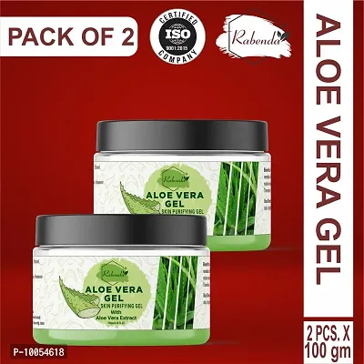 Natural Aloe Vera Gel 92%Moisturizer Gel Cream Acne Blackheads Treatment For Skin Repair Shrink Pores Sleep Mask SkinCare&nbsp;&nbsp;(100 g) pack of 2-thumb0