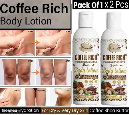 Coffee Rich Hydration Moisturizer Body Lotion with coffee and Shea Butter   (100 ML)   Pack of 2-thumb0