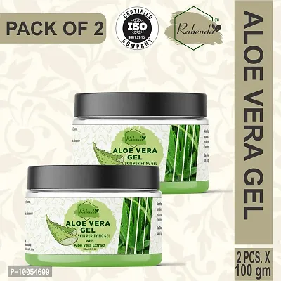 Natural Aloe Vera Gel 92%Moisturizer Gel Cream Acne Blackheads Treatment For Skin Repair Shrink Pores Sleep Mask SkinCare&nbsp;&nbsp;(100 g) pack of 2-thumb0