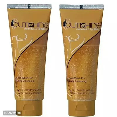 Cutishine Face Wash For Oily To Acne Prone Skin 70Gm Pack Of 2-thumb0