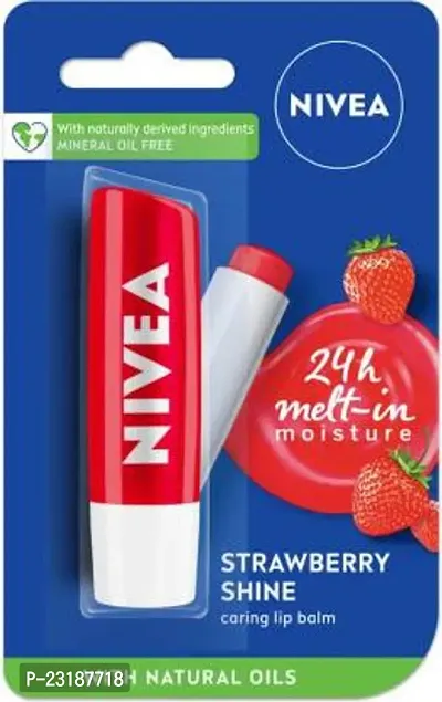 nbsp;Shine Caring Lip Balm Strawberry Pack of 1-thumb0