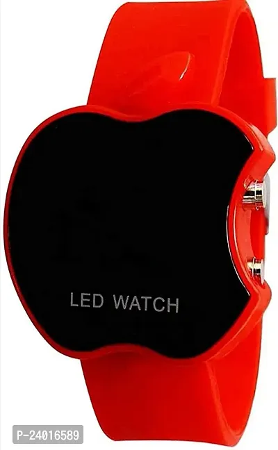 Buy Apple Shape Digital Boy s and Girl Watch Red Online In