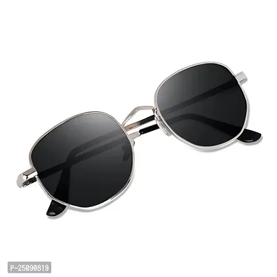 UV Protection Oval Sunglasses For Men  Women, Black-thumb0