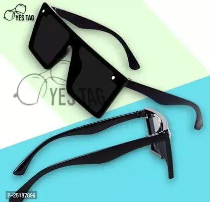 Guru Randhawa Black  Golden Side Sunglasses Square Sunglasses Premium Quality Sunglasses For Mens  Womens