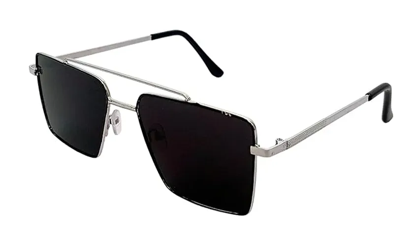 Retro Square Sunglasses Rectangular Metal frame sunglasses for Men and Women