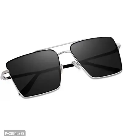 Retro Square Sunglasses Rectangular Metal frame sunglasses for Men and Women-thumb3