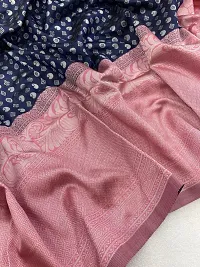 Stylish Women Cotton Silk Saree with Blouse piece-thumb3