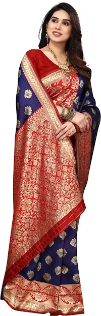 Stylish Women Art Silk Saree with Blouse piece-thumb3
