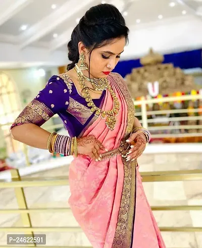 Stylish Women Art Silk Saree with Blouse piece