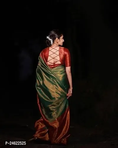 Stylish Women Kosa Silk Saree with Blouse piece-thumb3