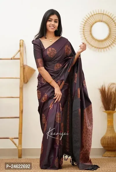 Stylish Women Kosa Silk Saree with Blouse piece