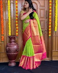 Stylish Women Kosa Silk Saree with Blouse piece-thumb1