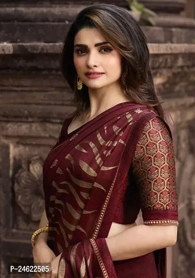 Stylish Women Cotton Silk Saree with Blouse piece-thumb0