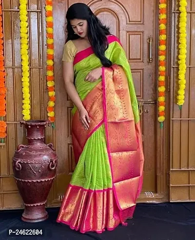 Stylish Women Kosa Silk Saree with Blouse piece-thumb0