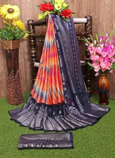 New Brasso Saree with Blouse piece