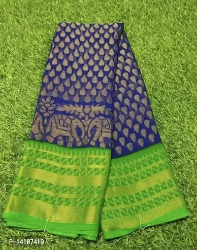Fancy Brasso Saree with Blouse Piece for Women