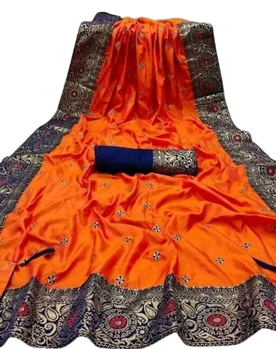Beautiful Silk Blend Printed Sarees