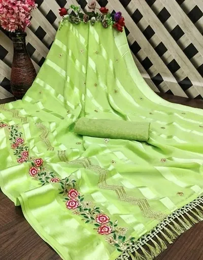 Must Have Chiffon Saree with Blouse piece 