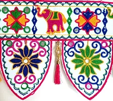 Cotton Kacchi Work Toran / Bandharwal/ Door Hanging With Latkan-thumb2