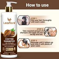 Leaflore Coffee shampoo(Combo of 2) | Proffessional Hair strengthening Shampoo| 72 HRS Scalp Detox | 6-in-1 Formula | Paraben-free | Shampoo for Men  Women,Total 500ml-thumb3