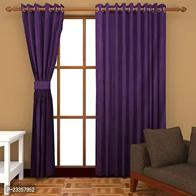 Geo Nature Design Home Purple Door Curtains Set of 2 (C1R023)