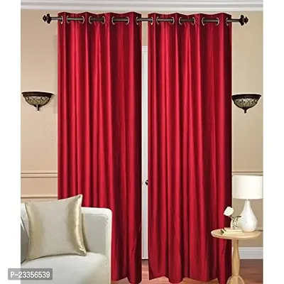 Geo Nature Eyelet Blue Door Curtains Set of 2 (size-4x7) CR033-thumb0
