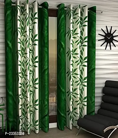 Geonature Door Eyelet Kolavery Curtains Set of 2