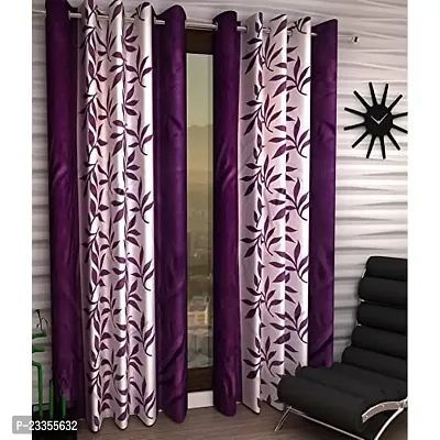 GEO NATURE Polyester Curtain Set of 2