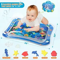 JIG'sMART Tummy Time Water Mat for Babies Water Bed for Kids Water Play Mat for Babies Indoor and Outdoor Inflatable Baby Mat Leakproof Water Play Mat for Baby-thumb2