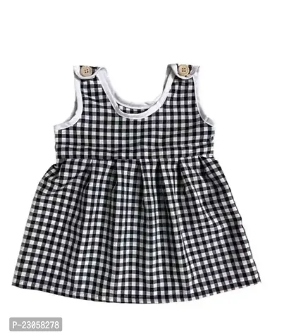 Fabulous Black Cotton Blend  Frocks For Girls-thumb0