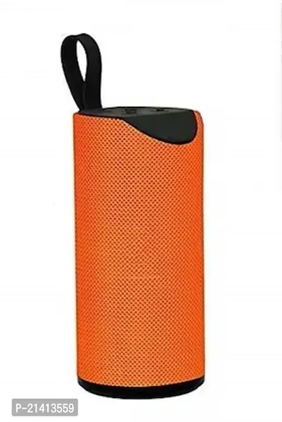 Stylish Orange Portable Bluetooth Speaker With Super Bass Compatible With Android, iOS And Windows-thumb0