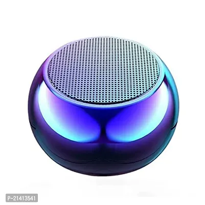 Stylish Blue Portable Bluetooth Speaker With Super Bass Compatible With Android, iOS And Windows-thumb0