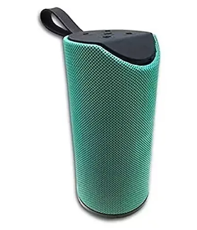 Stylish Green Portable Bluetooth Speaker With Super Bass Compatible With Android, iOS And Windows