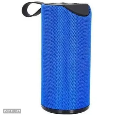 Stylish Blue Portable Bluetooth Speaker With Super Bass Compatible With Android, iOS And Windows-thumb0