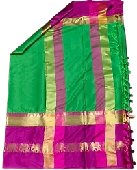 Classic Cotton Silk Saree with Blouse piece For Women-thumb2