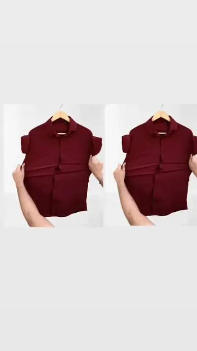 Comfortable Polyester Long Sleeves Casual Shirt 