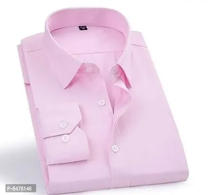 Classic Cotton Blend Solid Formal Shirts for Men-thumb0