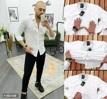 Trendy Stylish Polyester Long Sleeve Casual Shirt-thumb0