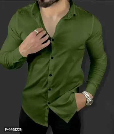 Classic Polyester Solid Formal Shirts for Men-thumb0
