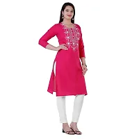 P PRIYA FASHION Beautiful Embroidered Cotton Kurta for Women-thumb3